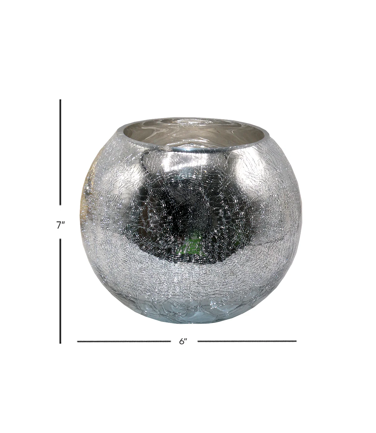 cracker bowl silver xxl 7"x6" china d220 - Image 2