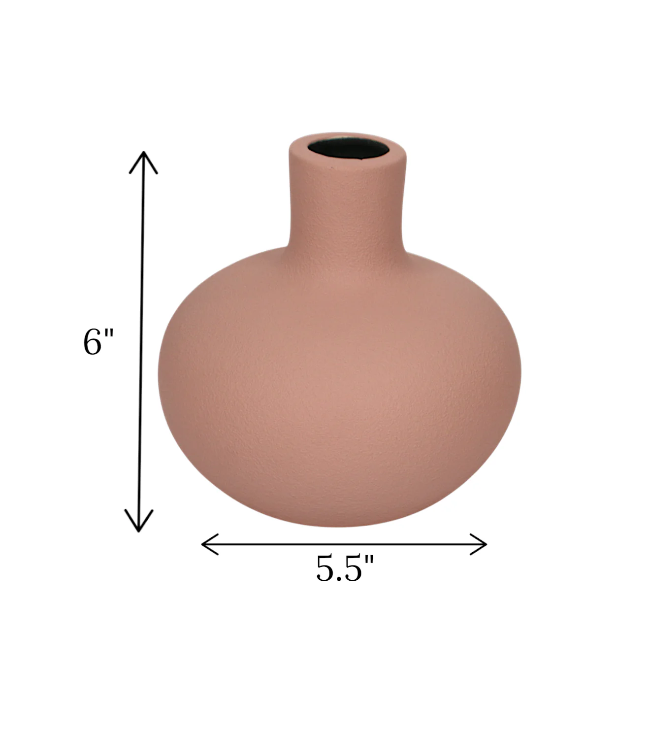 creative ceramic vase peach china 6x5.5 - Image 2
