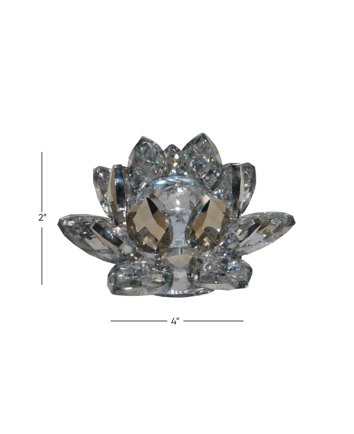 crystal flower lotus 2"x4" china d805 - Image 2