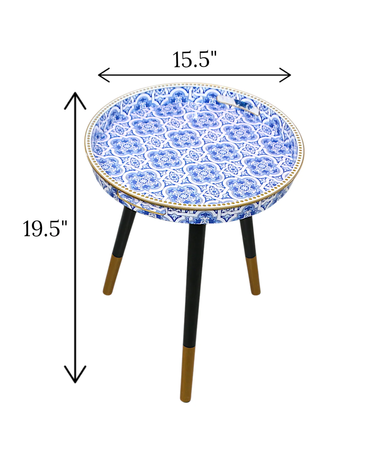 decoration table round fancy china 19.5x15.5 - Image 2