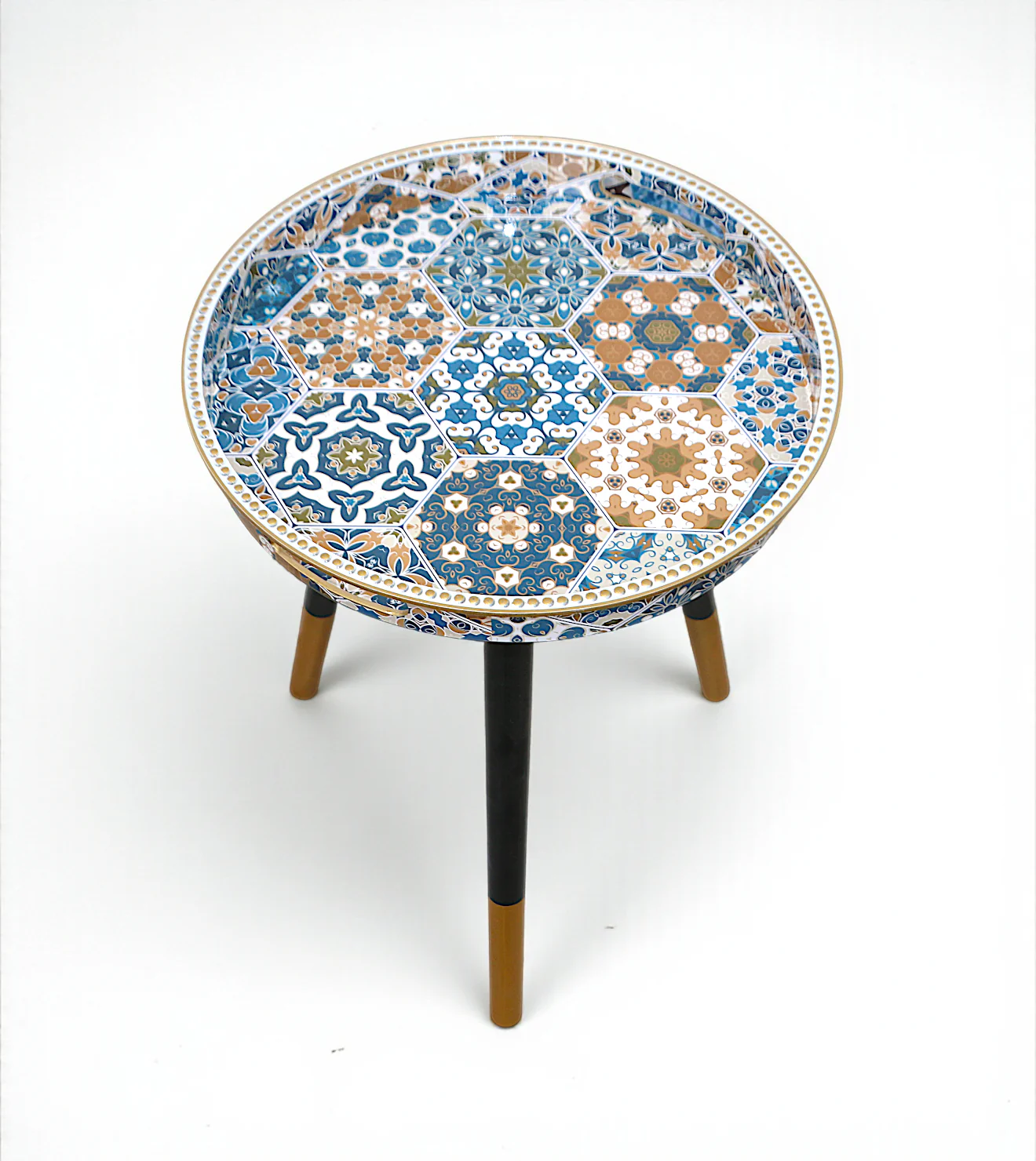 decoration table round fancy china 19.5x15.5