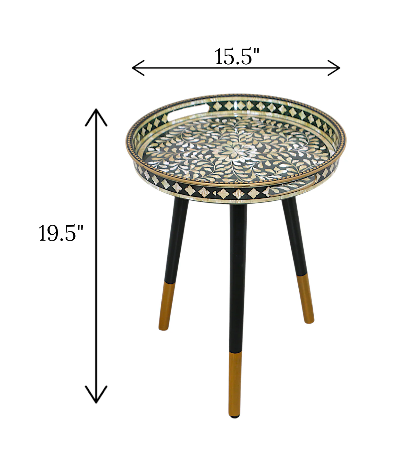 decoration table round fancy china 19.5x15.5 - Image 2