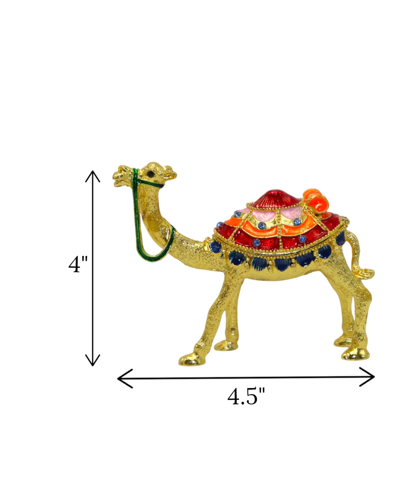 decorative metal mini camel golden china "4x4.5" - Image 2