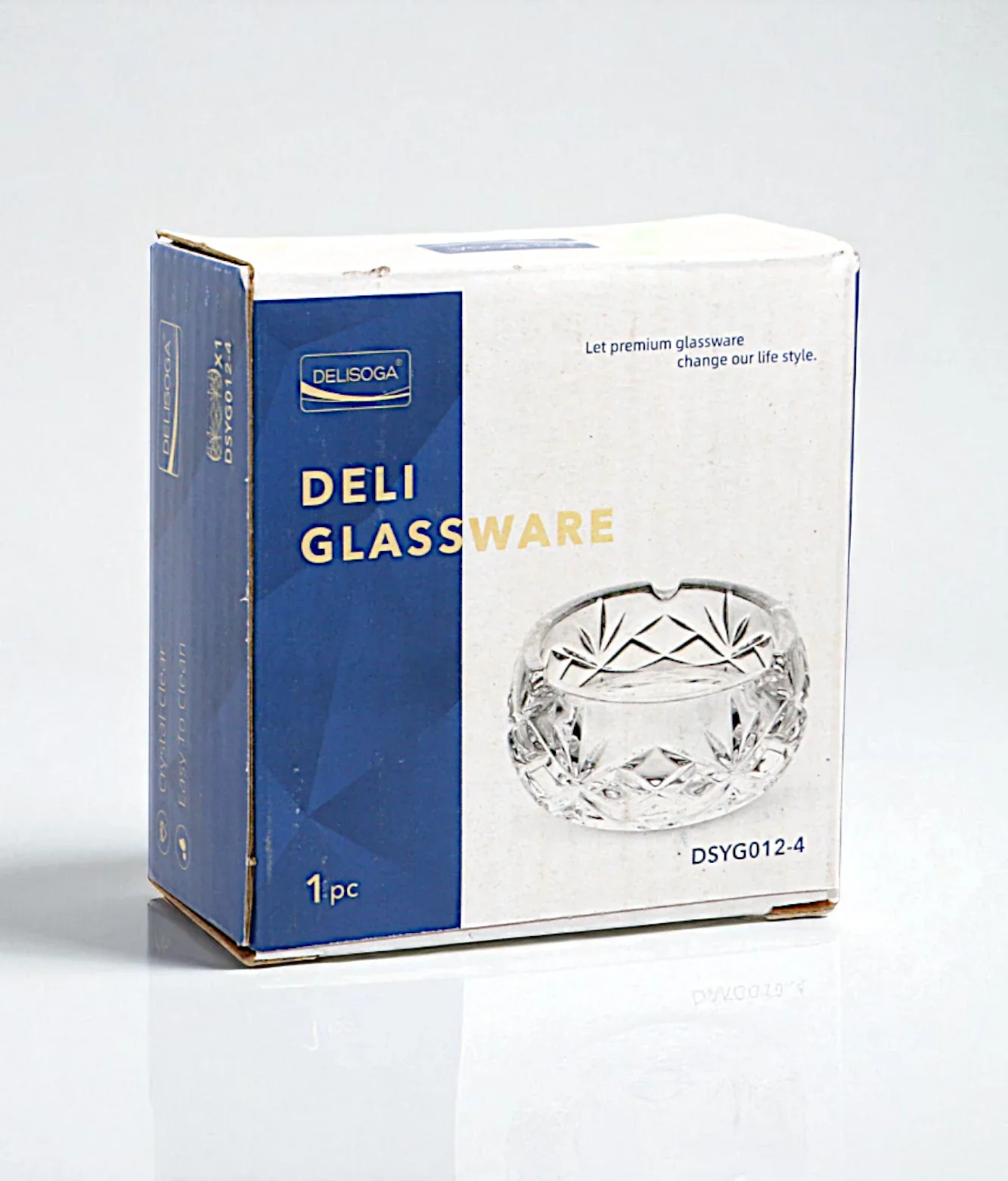 deli glass ash tray pak dsyg012-4 - Image 2