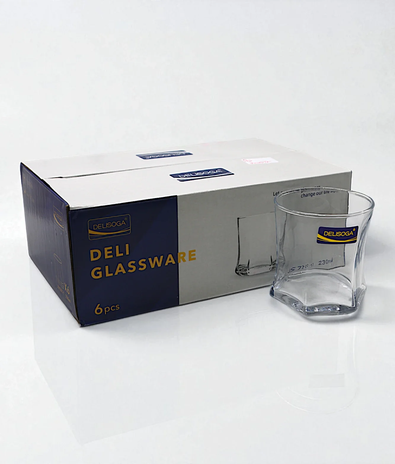 deli glass tumbler 6pc pak js7201-1 - Image 2