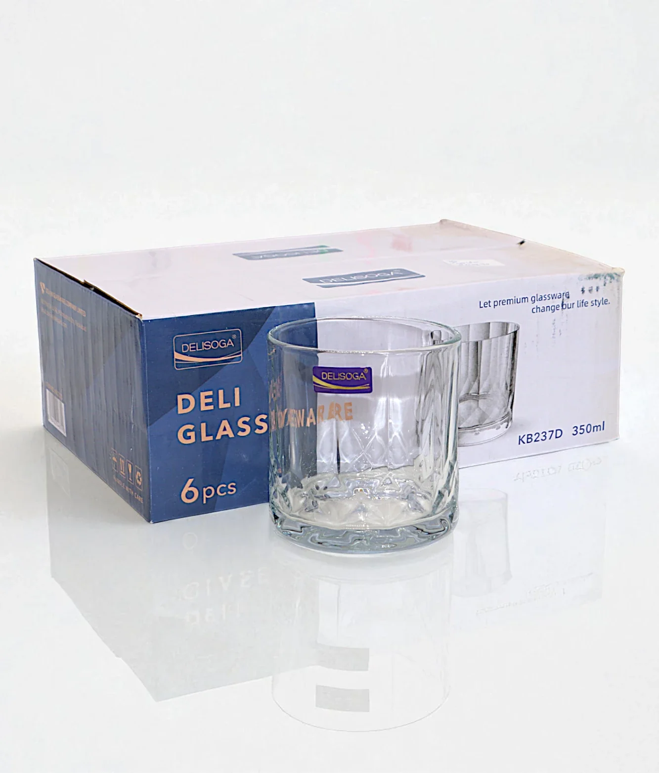 deli glass 6pc 350ml kb237d - Image 2