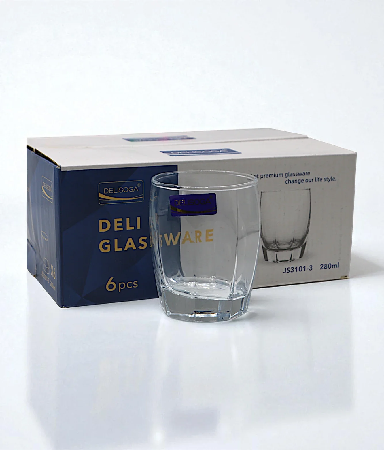 deli glass 6pc js3101-3 - Image 2