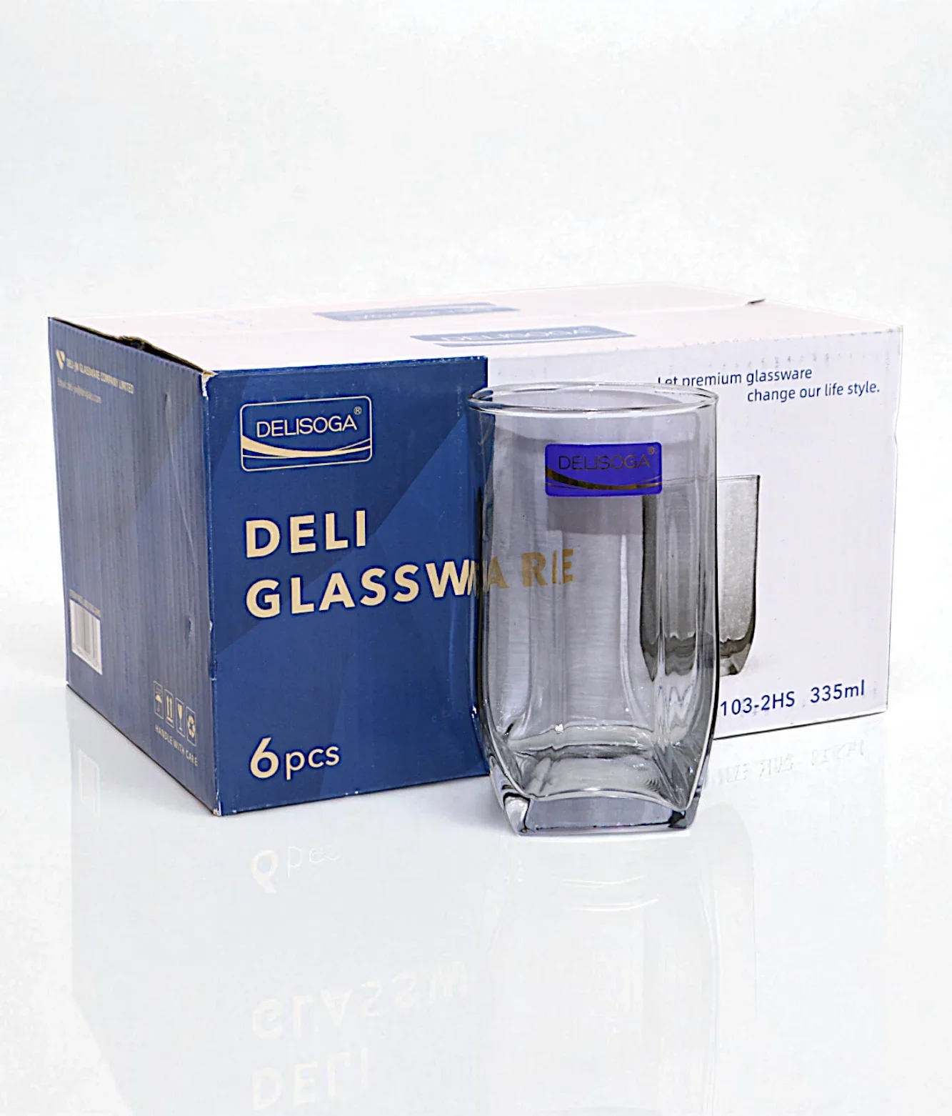 deli glass tumbler 6pc pak js2103-2hs - Image 2