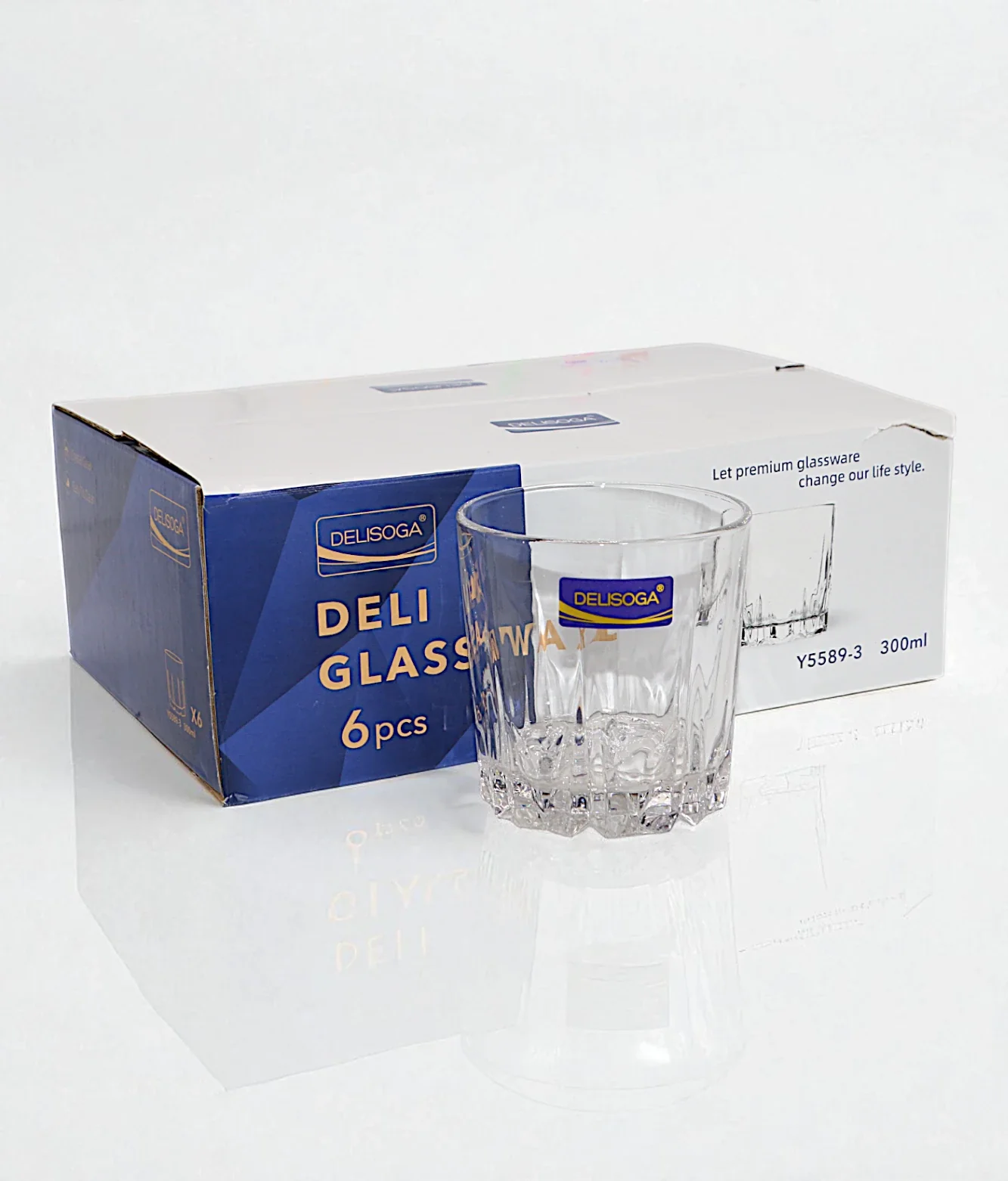 deli glass tumbler 6pc pak y5589-3 - Image 2