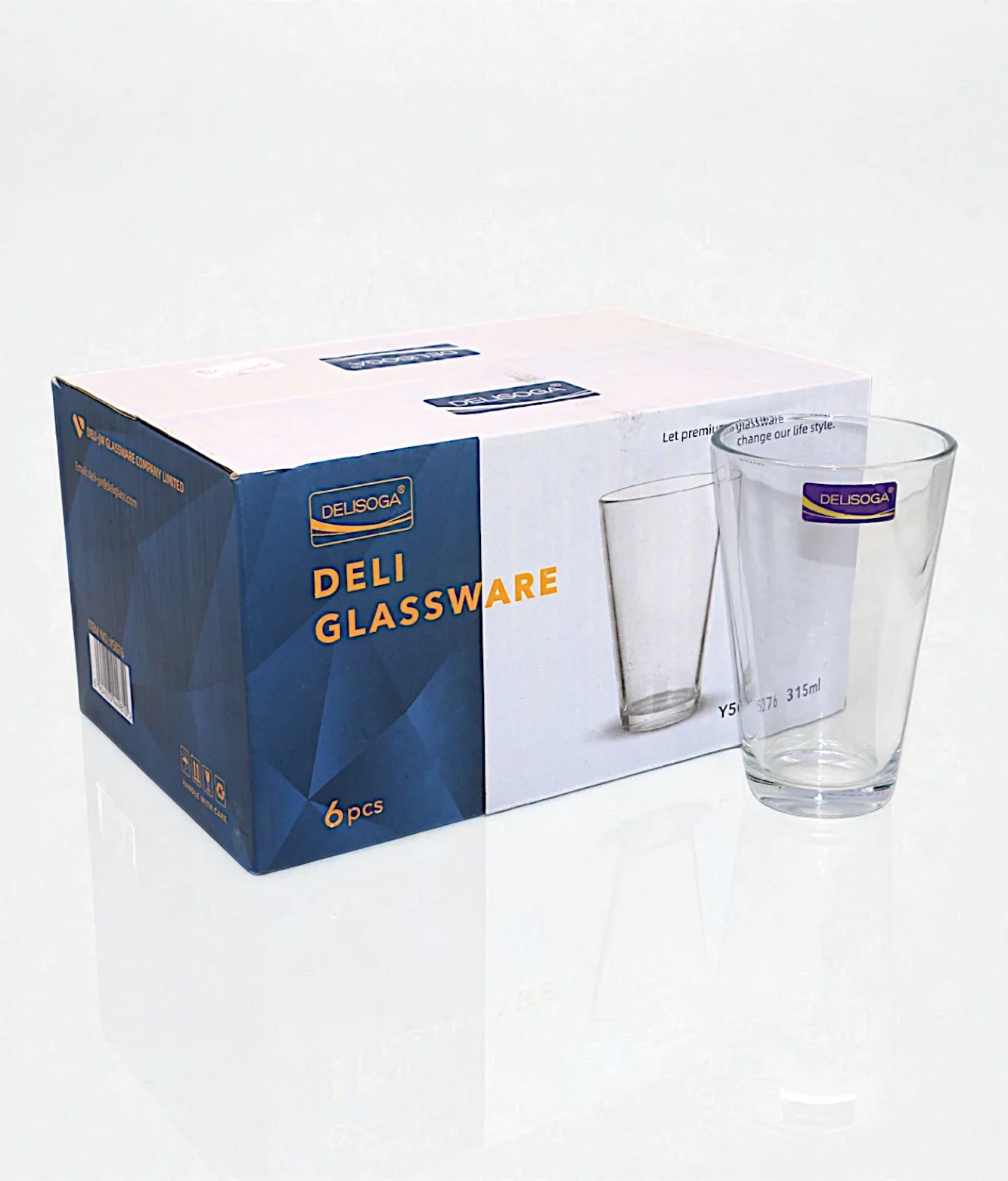 deli glass tumbler 6pc pak y5076 - Image 2