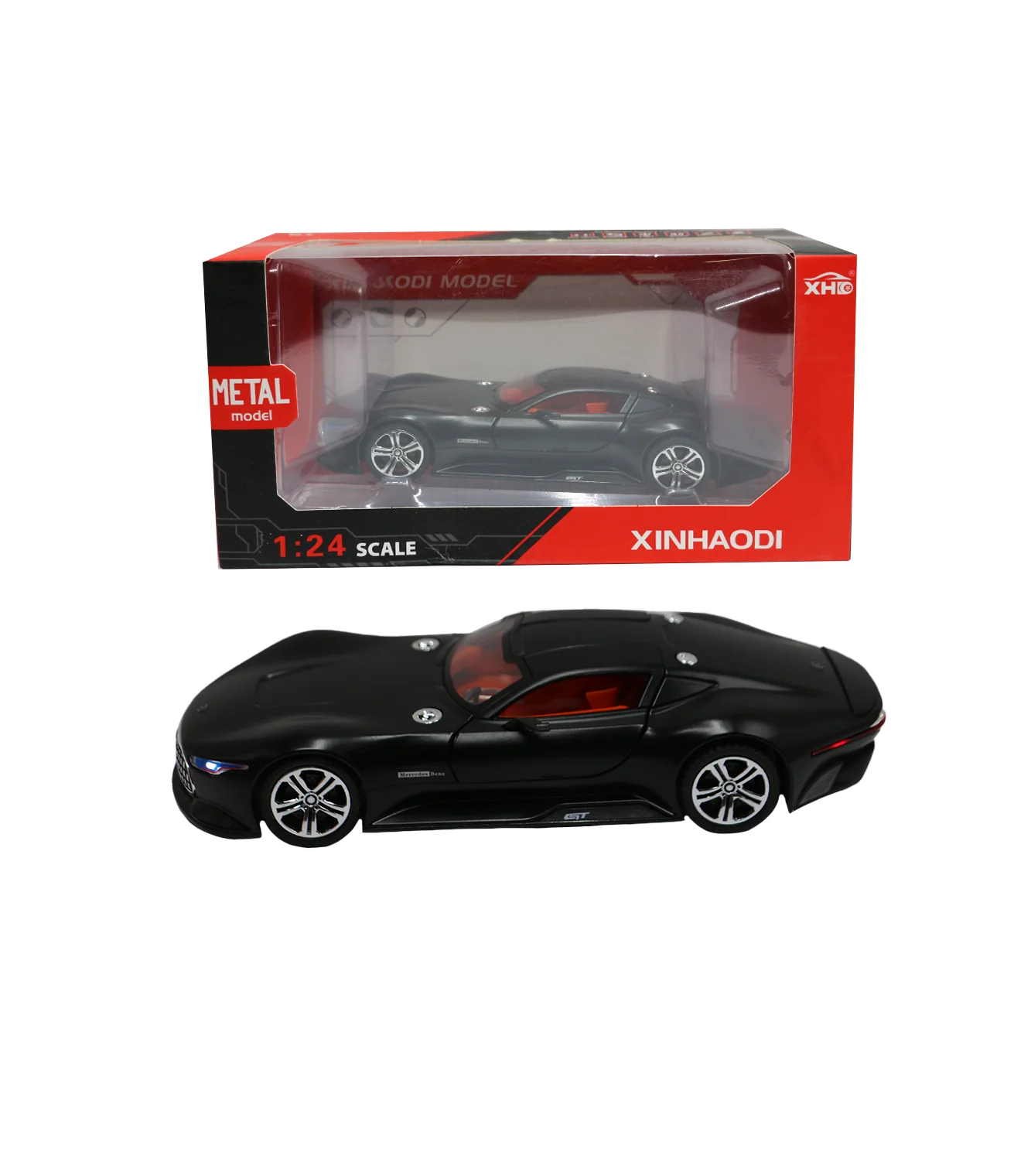 die-cast car mercedes-benz amg vision gran turismo 1:24 model with music & lights t161 - Image 2
