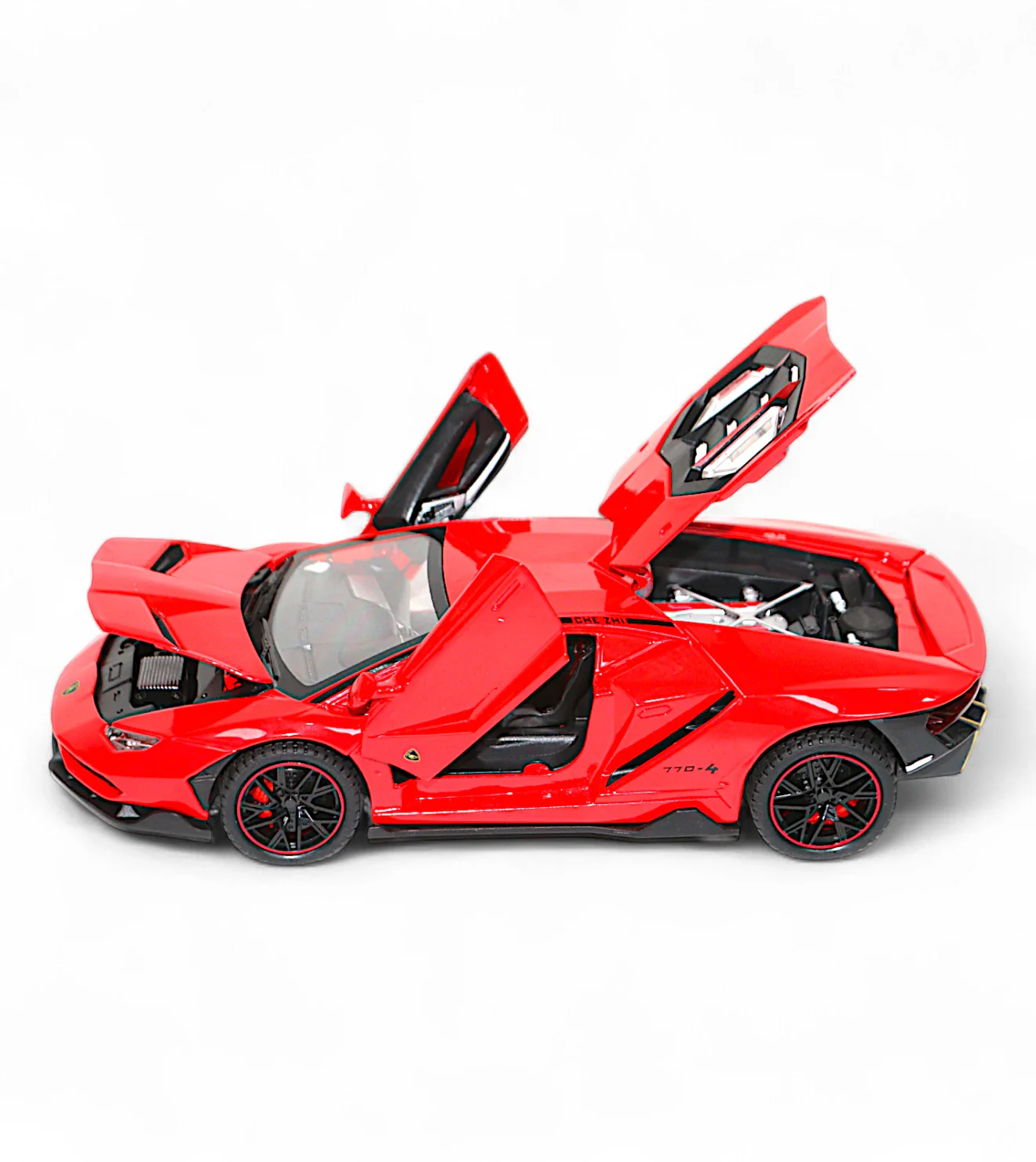 die-cast metal car lamborghini centenario 1:24 model with spray , music & lights t757 - Image 2