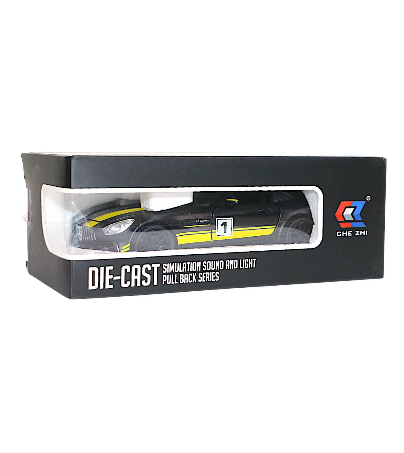 die-cast metal car mercedes amg gt 1:24 model with smoke , music & lights - Image 3