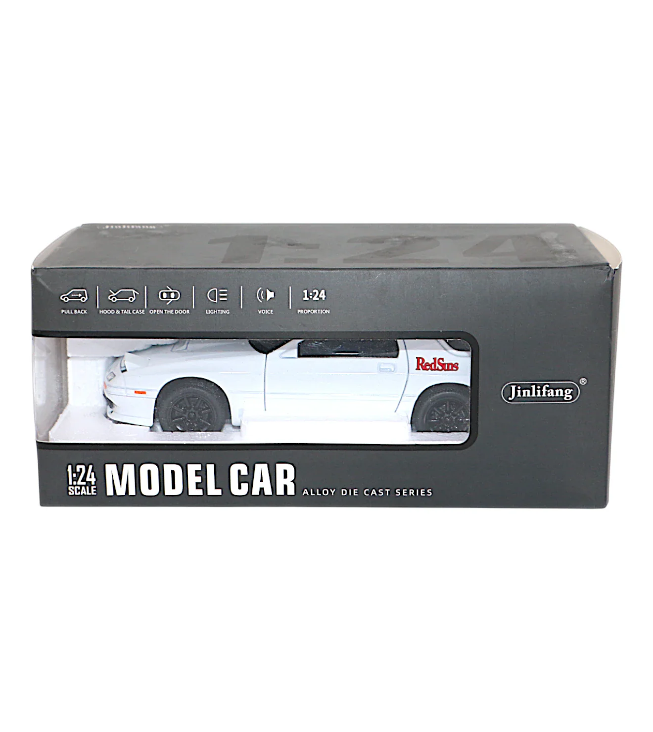 die-cast metal car model mazda rx-7 1:24 with lights & music - Image 3