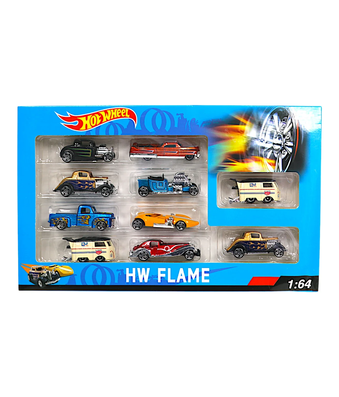 die-cast metal car set 10pc - Image 2
