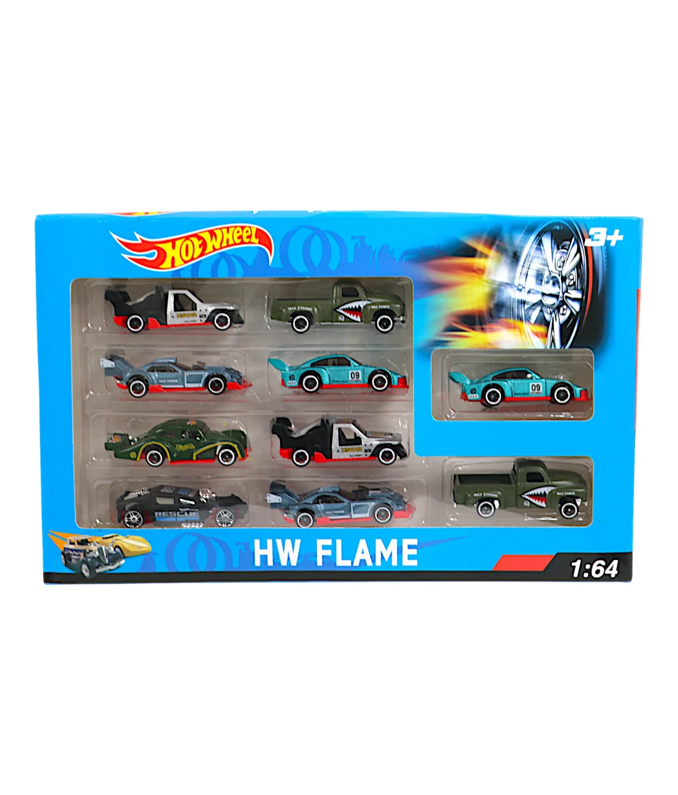 die-cast metal cars set 10pc - Image 2