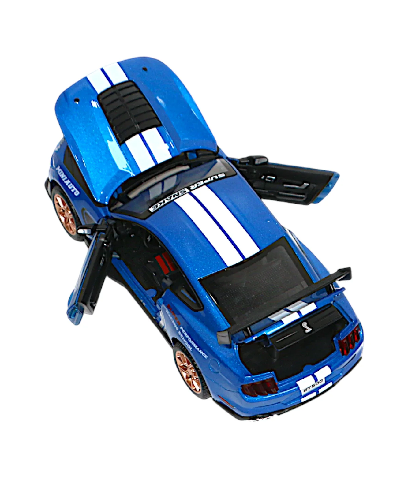 die-cast metal ford mustang shelby gt500 1:24 model with music & lights - Image 2