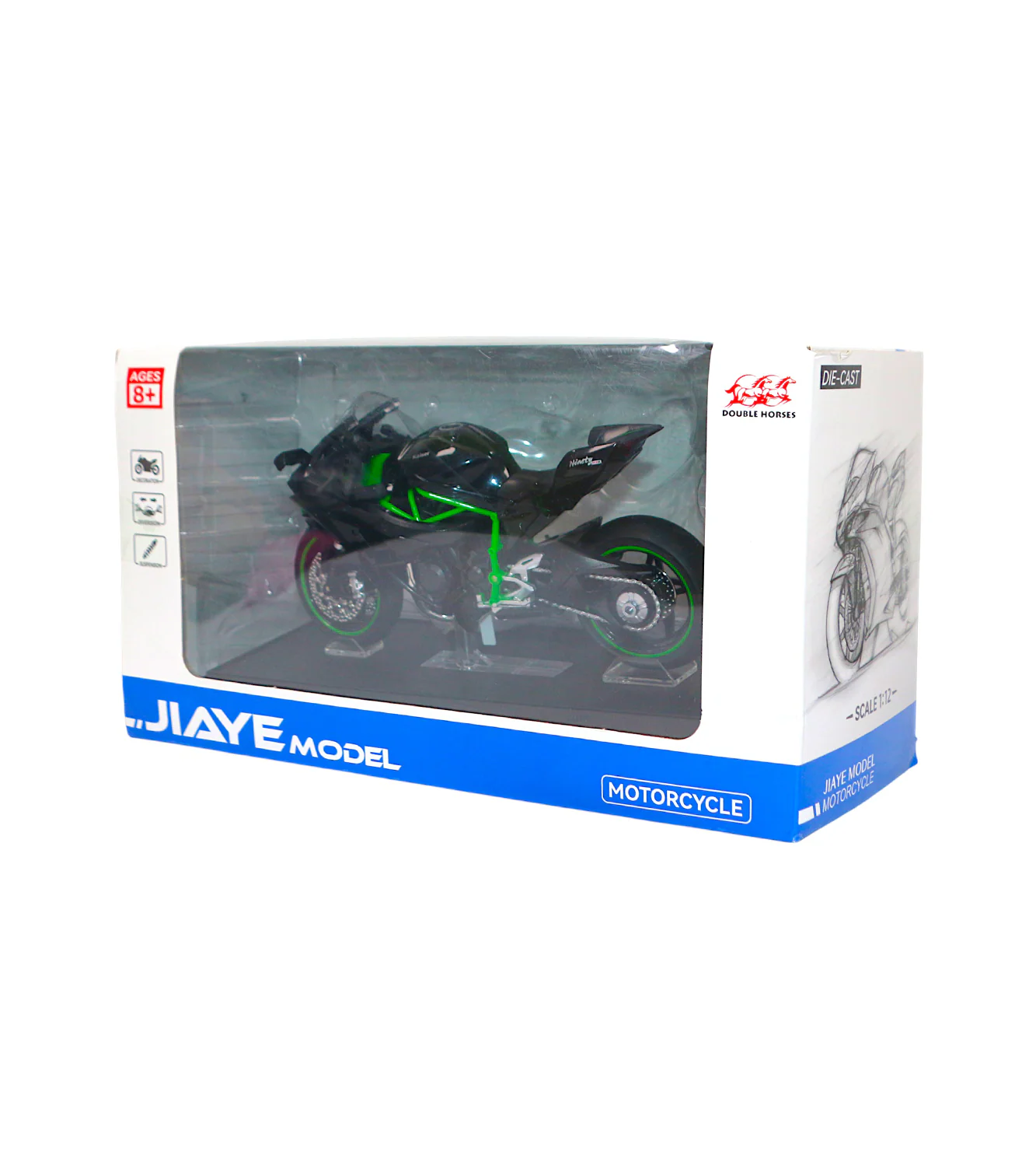 die-cast metal kawasaki ninja h2r 1:12 t135 - Image 2