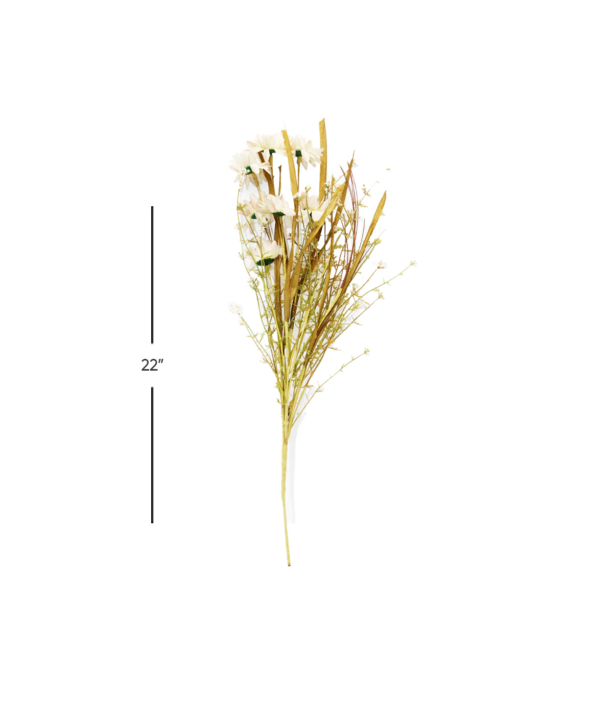 dry flower bunch light off white 22'' china 0876-16 - Image 2