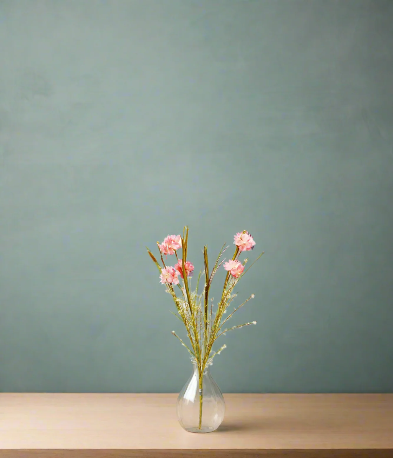 dry flower bunch light pink 22'' china 876-18