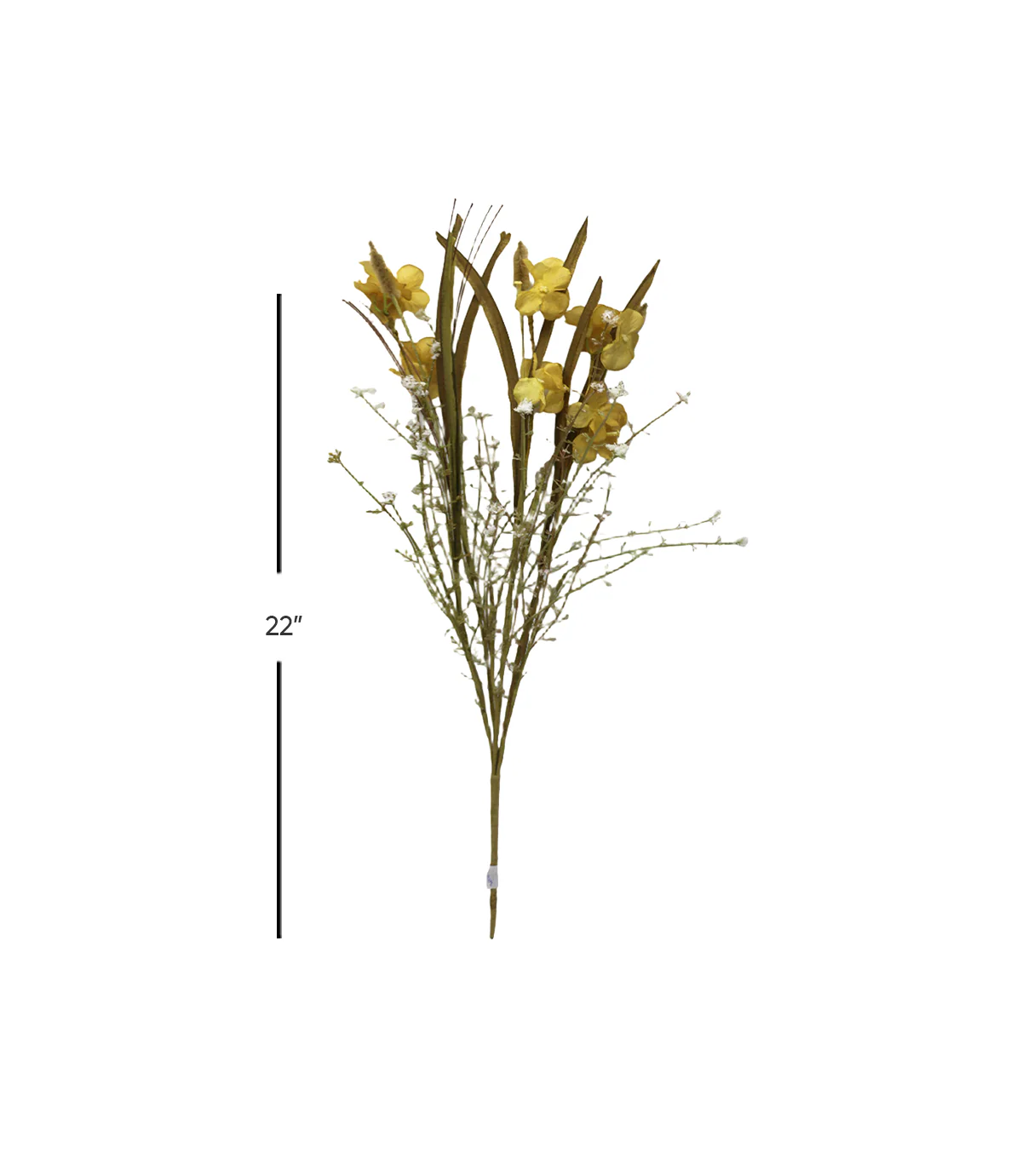 dry flower bunch light yellow 22'' china 876-18 - Image 2