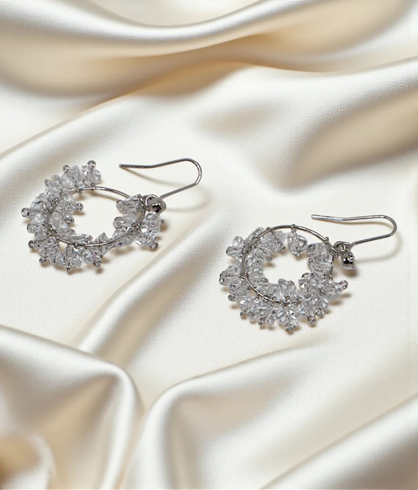 ear ring unique zarkon and gajra moti china - Image 2