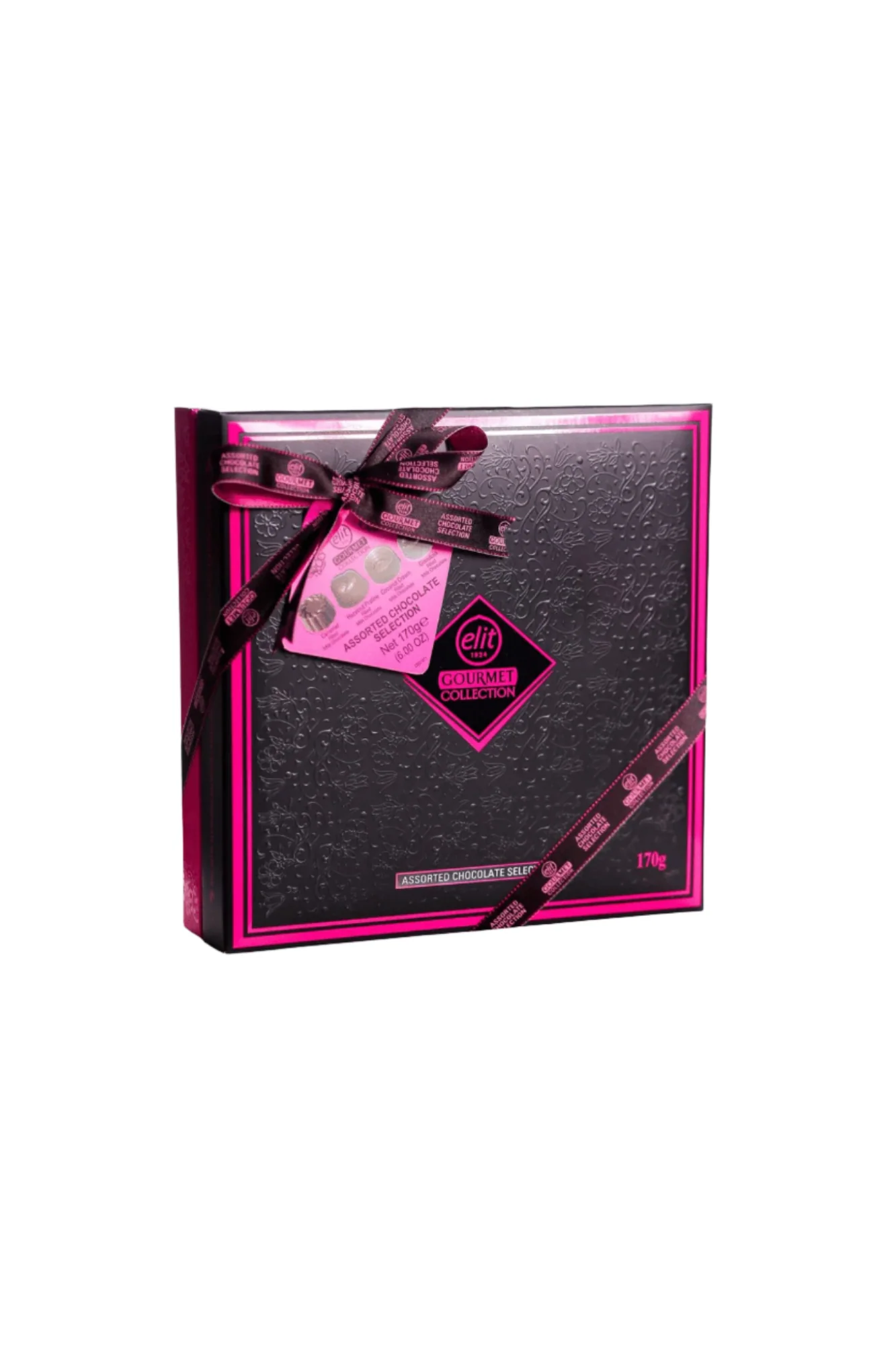 elit gourmet collection assorted chocolate pink 170g turkey