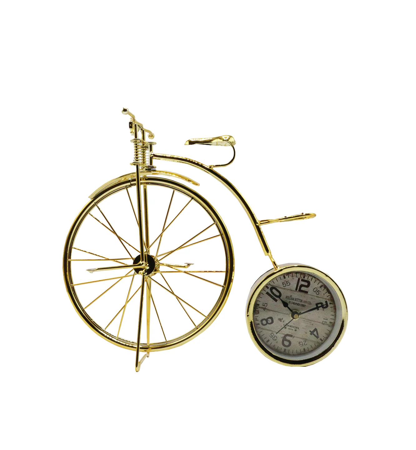fancy table clock & cycle big wheel 10.5"x12" d1907 - Image 2