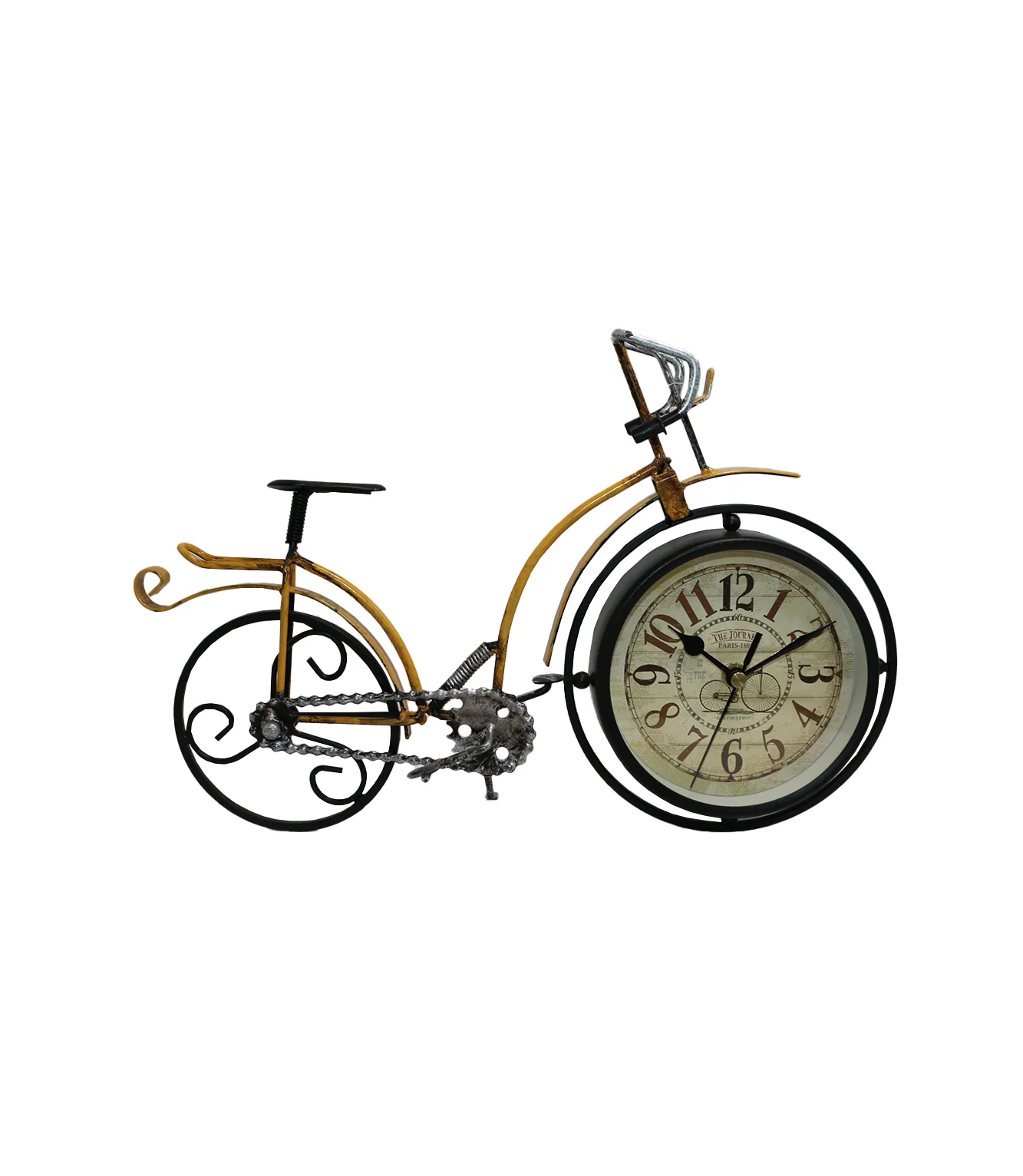 fancy table clock & cycle golden t-1214 - Image 2