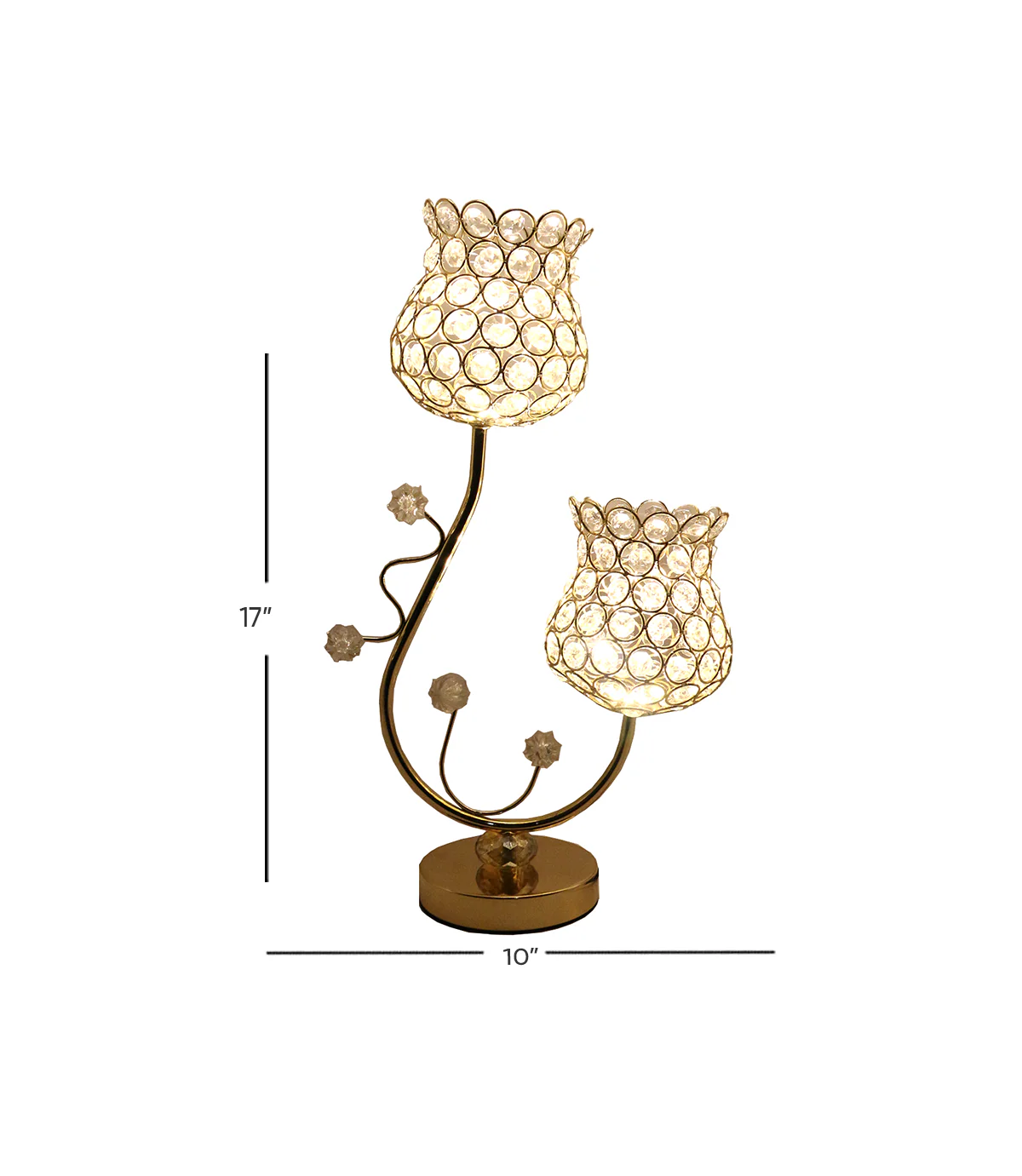 fancy table lamp with led light 17''x10'' china c-11 - Image 2