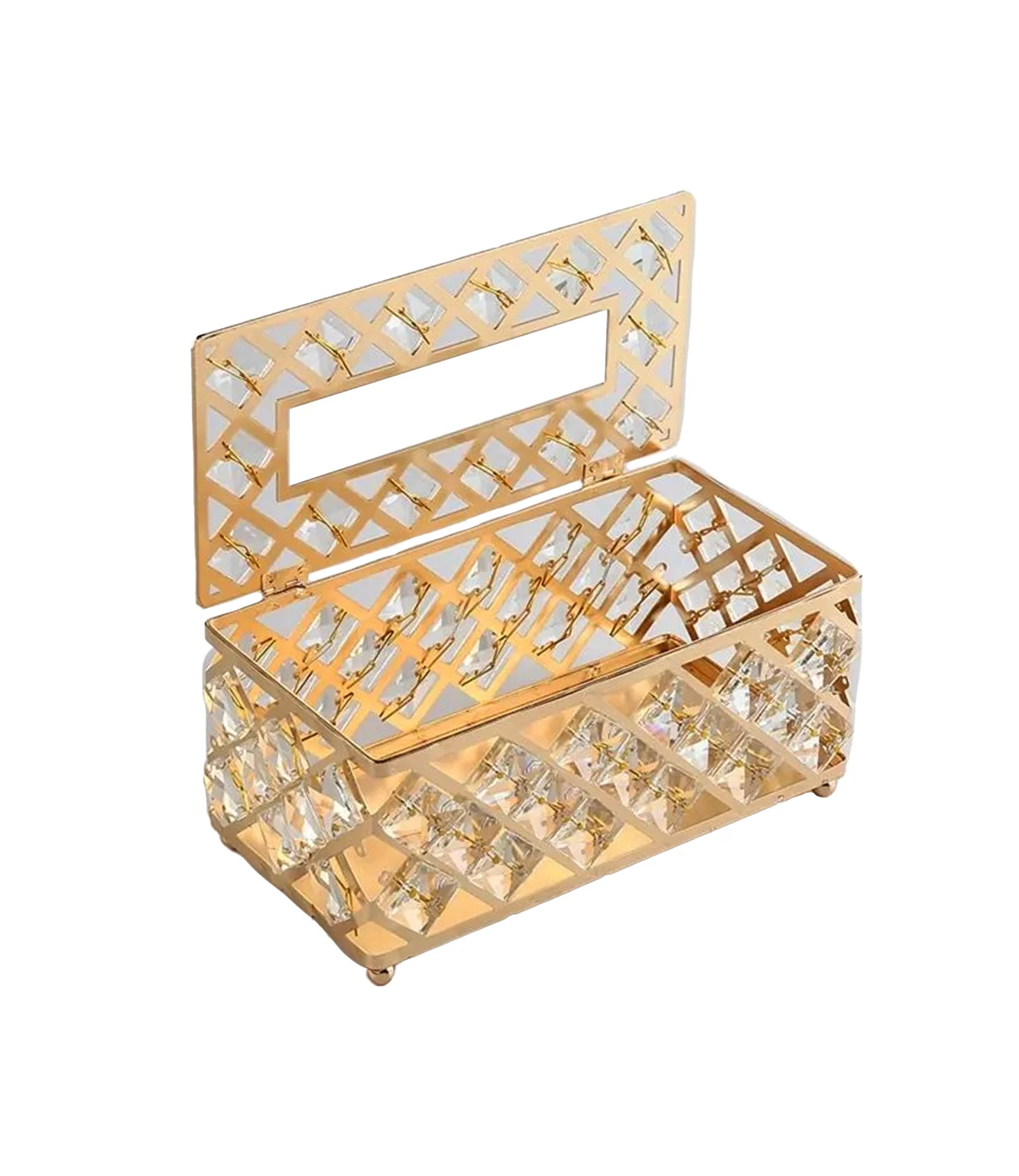 fancy tissue box golden china - Image 2