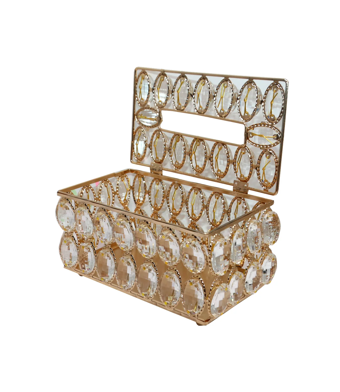 fancy tissue box golden china - Image 2