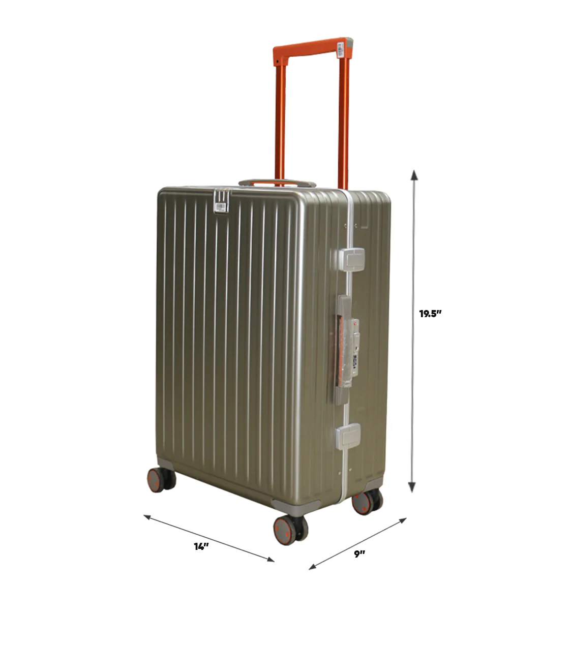 fiber luggage trolley suitcase 19.5" china - Image 2