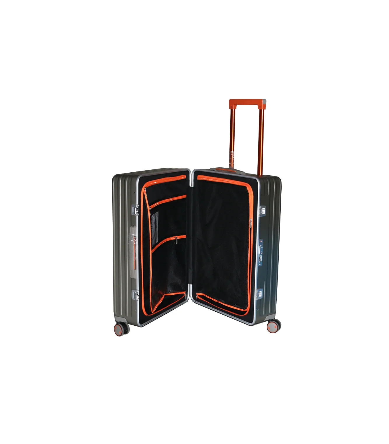 fiber luggage trolley suitcase 19.5" china - Image 3