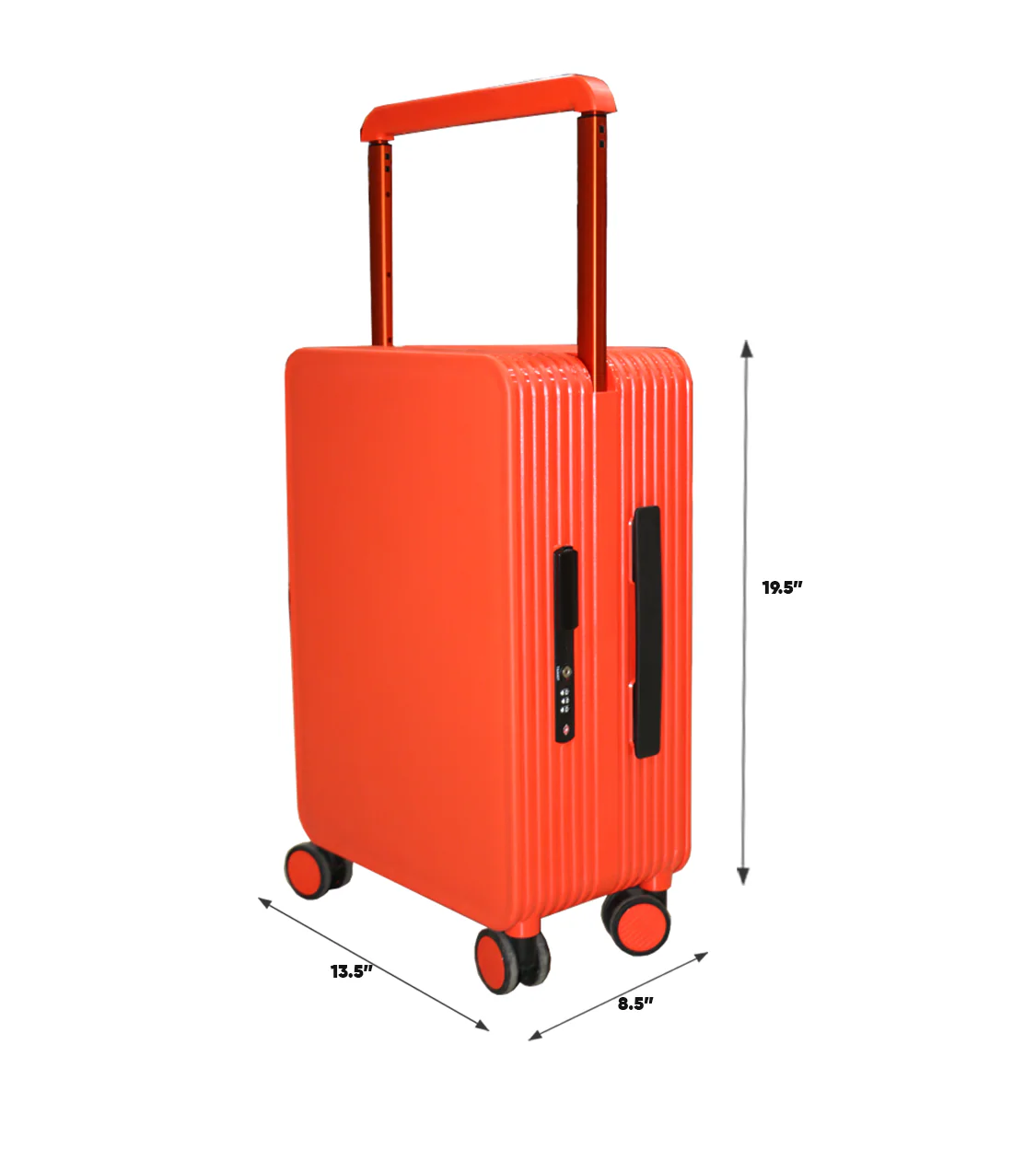 fiber luggage trolley suitcase 19.5" china - Image 2