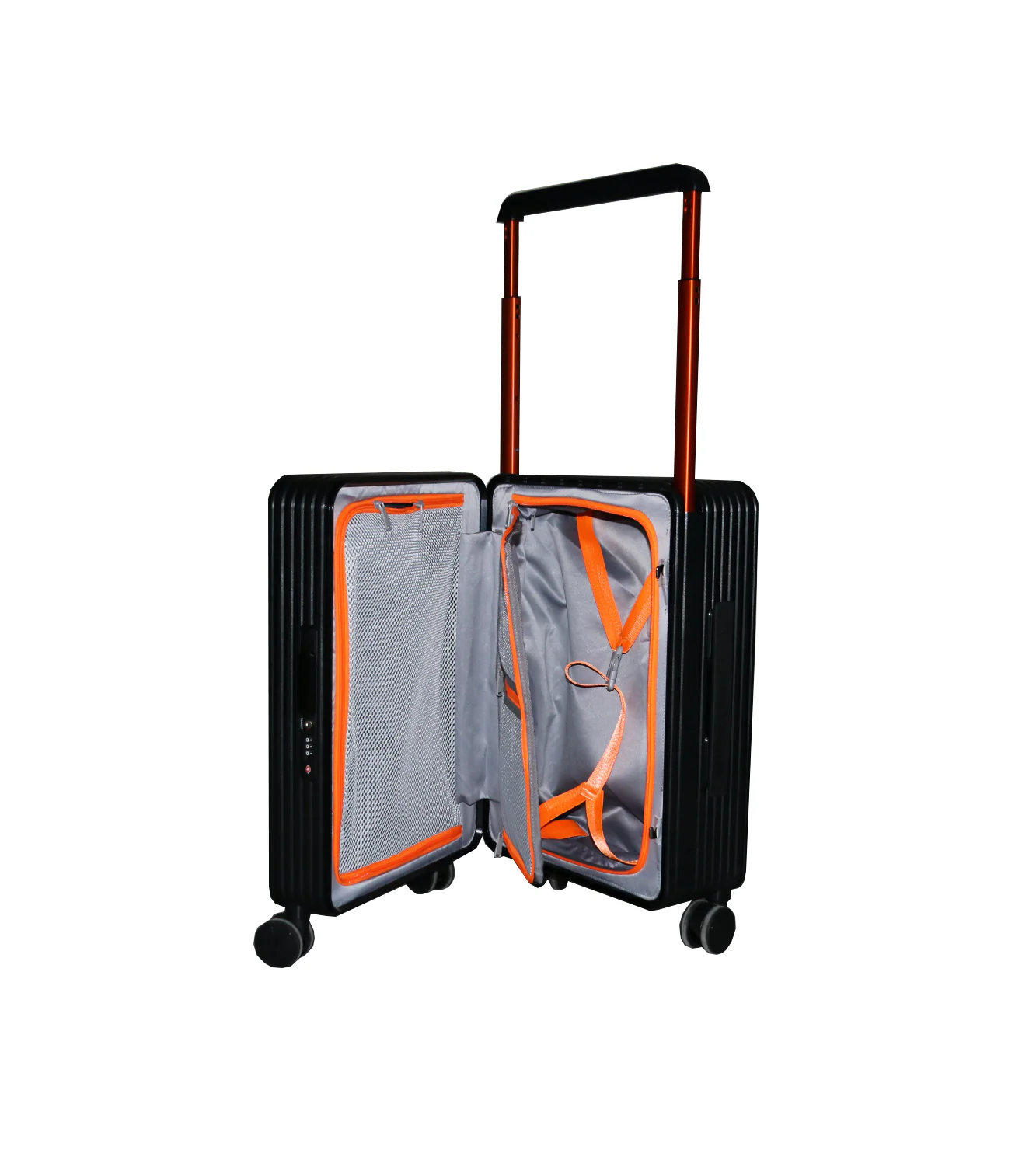 fiber luggage trolley suitcase 19.5" china - Image 3