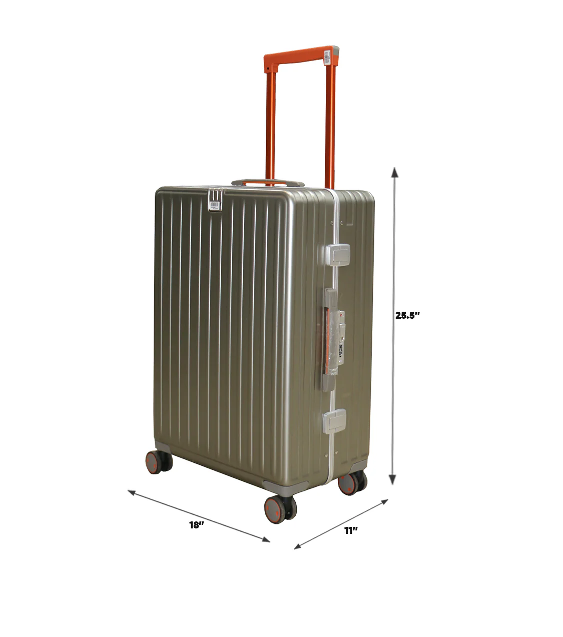 fiber luggage trolley suitcase 25.5" china - Image 2