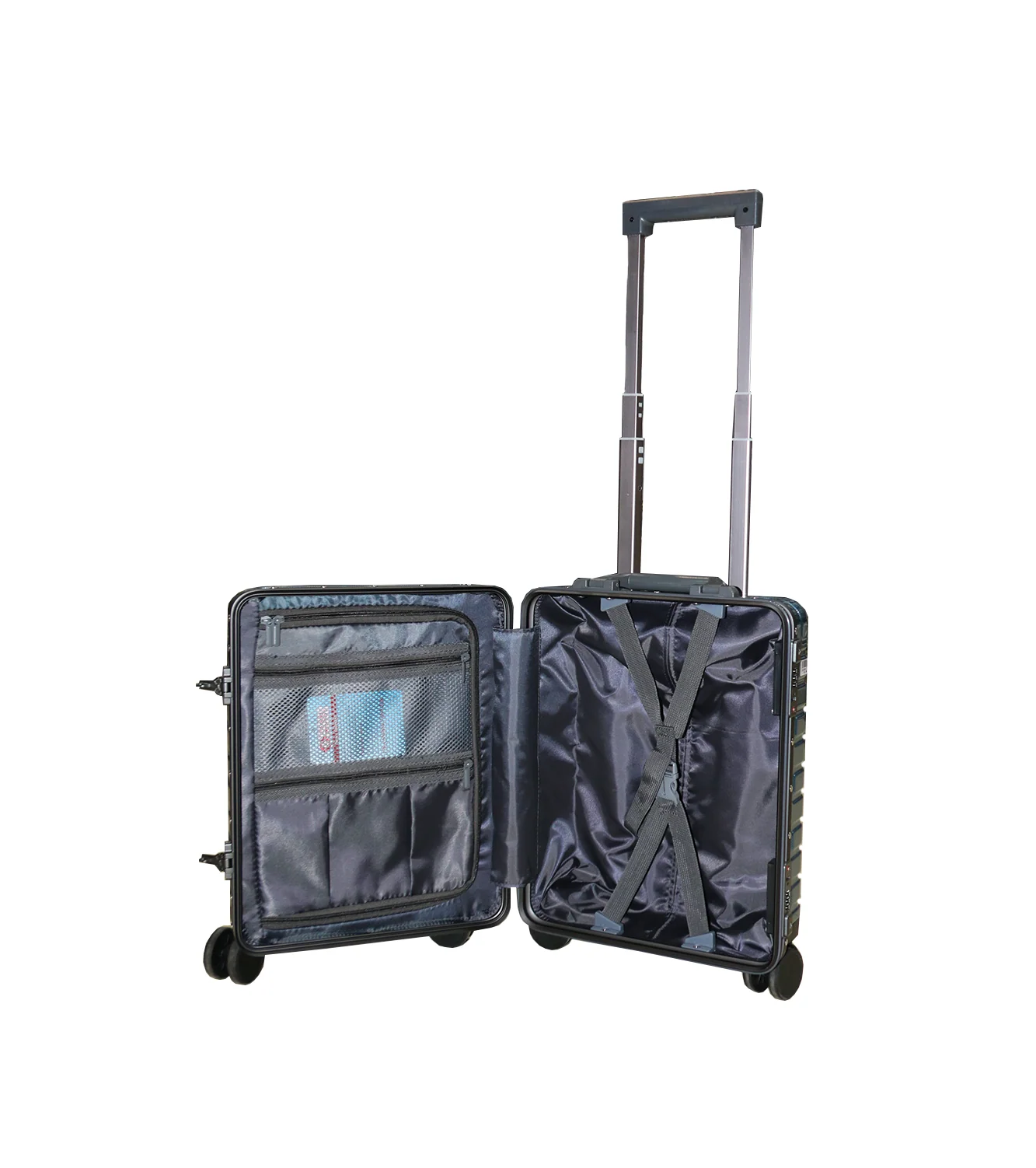 fiber luggage trolley suitcase pilot bag 16" china - Image 2