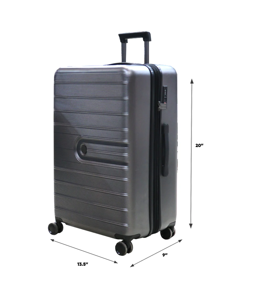 fiber luggage trolley travel bag 2 handle 20" china 499b - Image 2