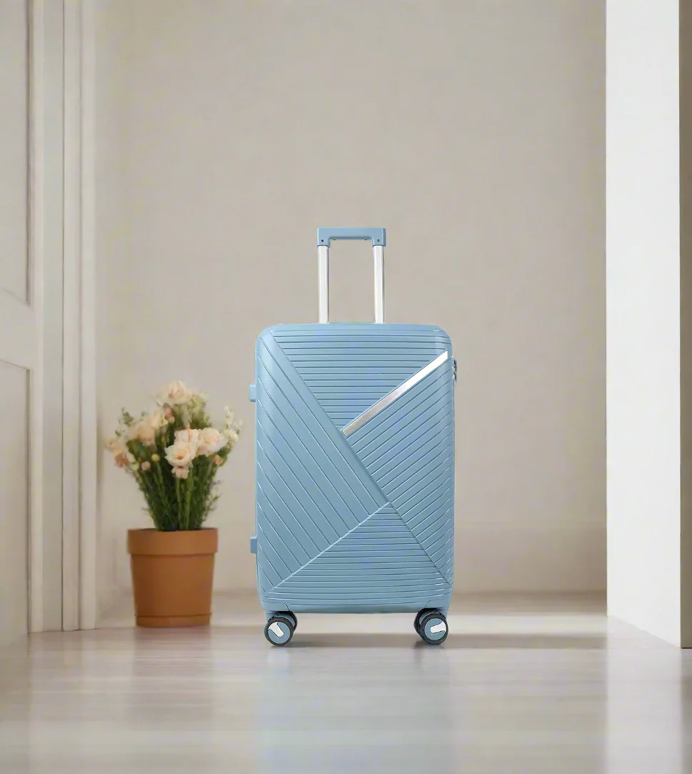 fiber luggage trolley travel bag 2 handle 20" china d808