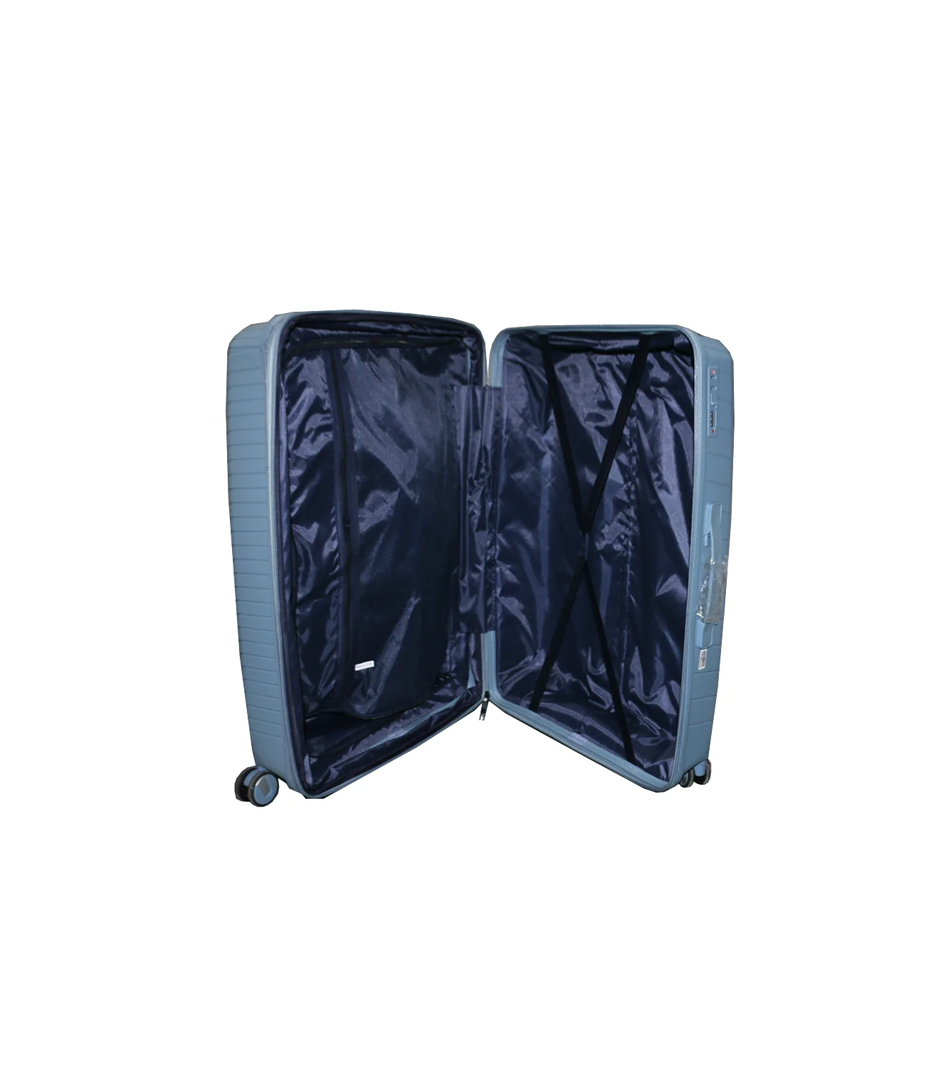 fiber luggage trolley travel bag 2 handle 20" china d808 - Image 4