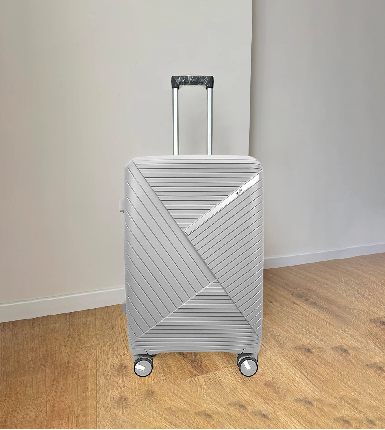fiber luggage trolley travel bag 2 handle 20" china d808 - Image 5