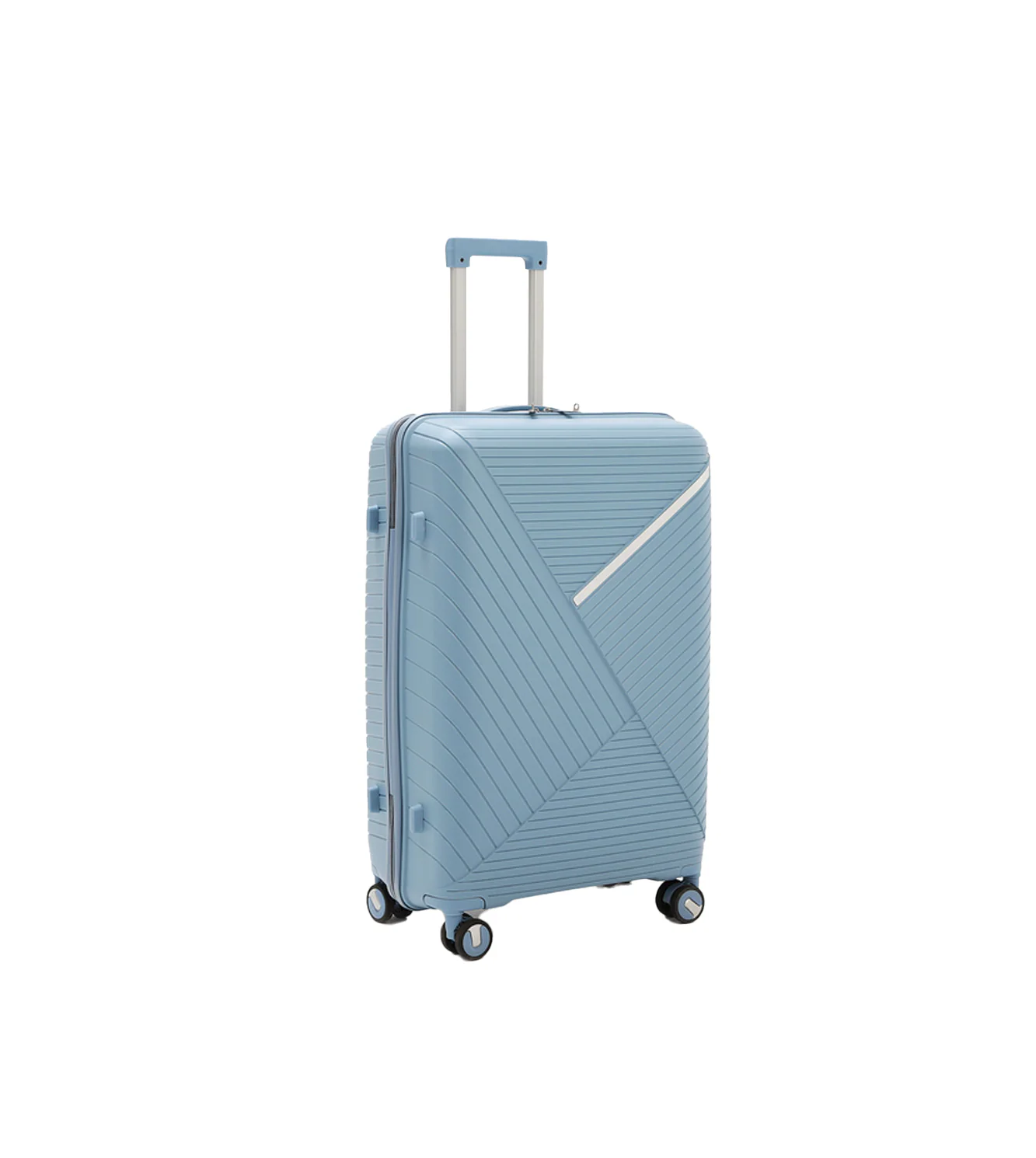 fiber luggage trolley travel bag 2 handle 24" china d809 - Image 4