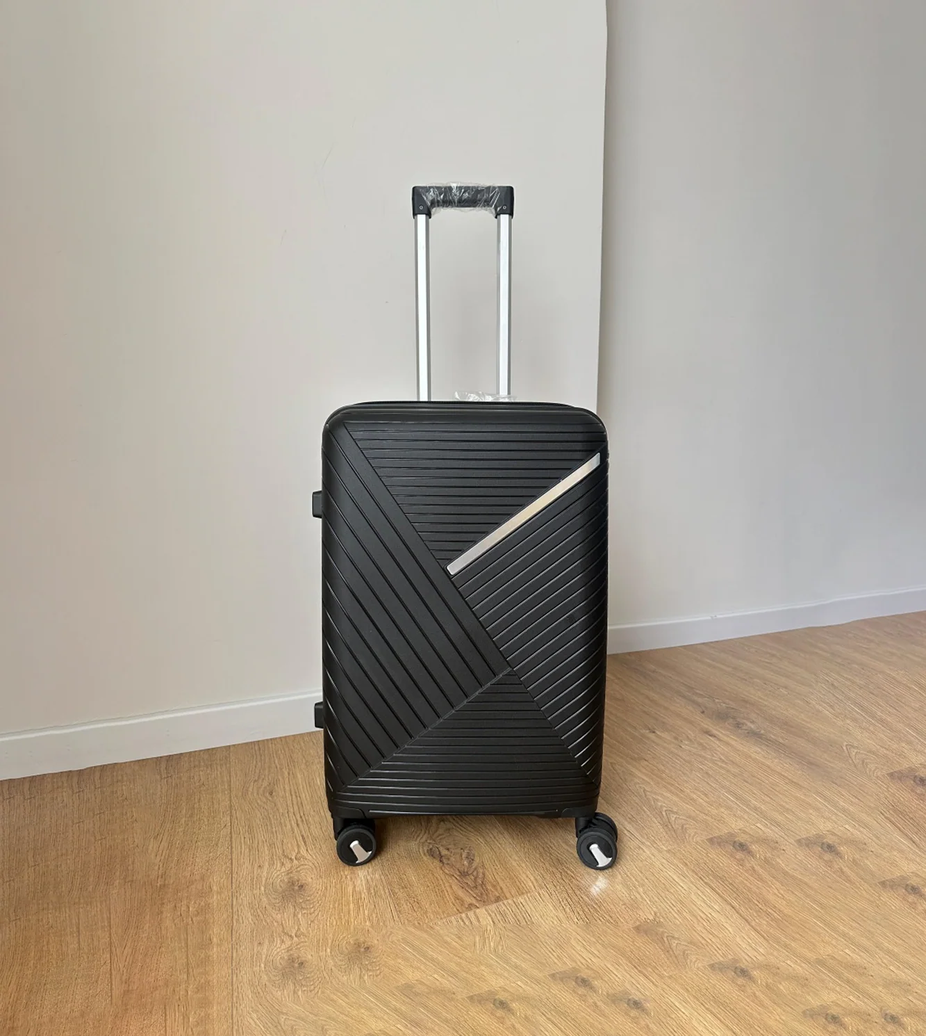 fiber luggage trolley travel bag 2 handle 24" china d809 - Image 5