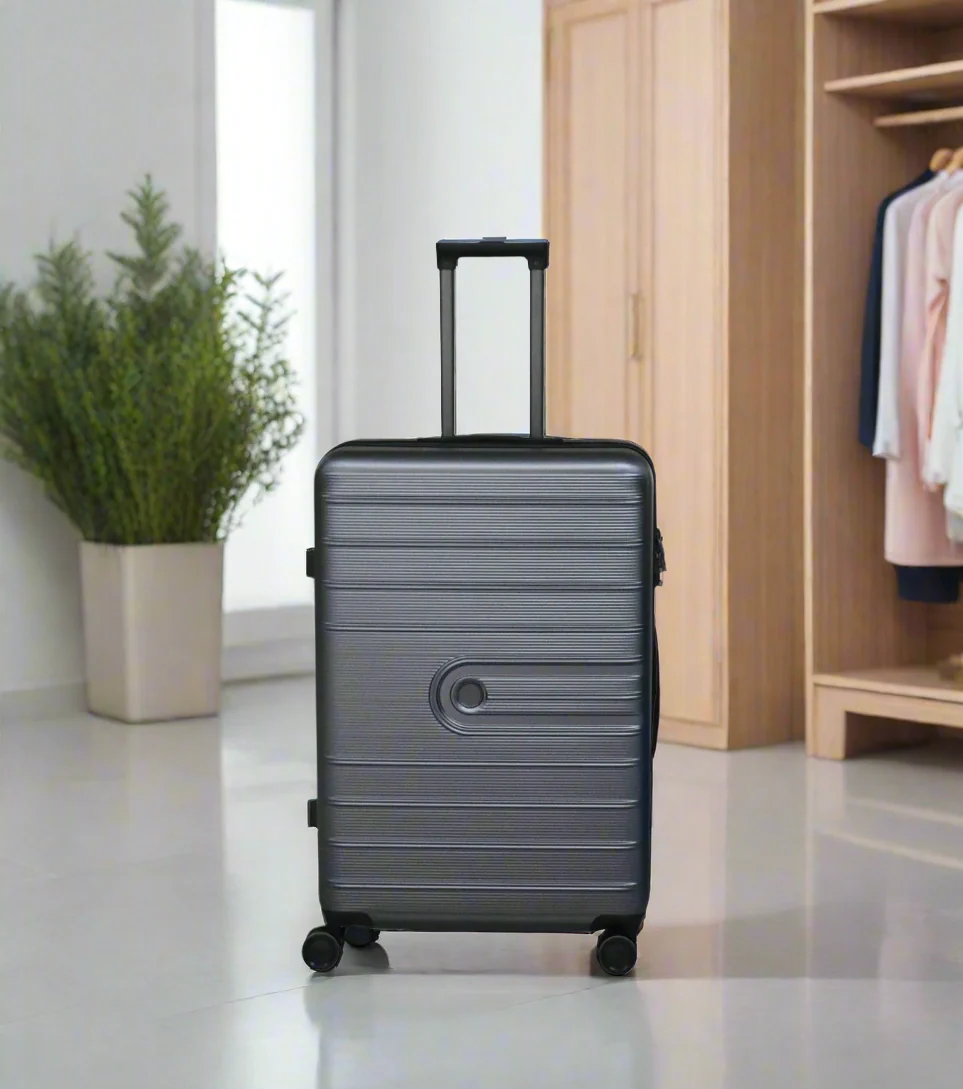 fiber luggage trolley travel bag 2 handle 28" china 499b