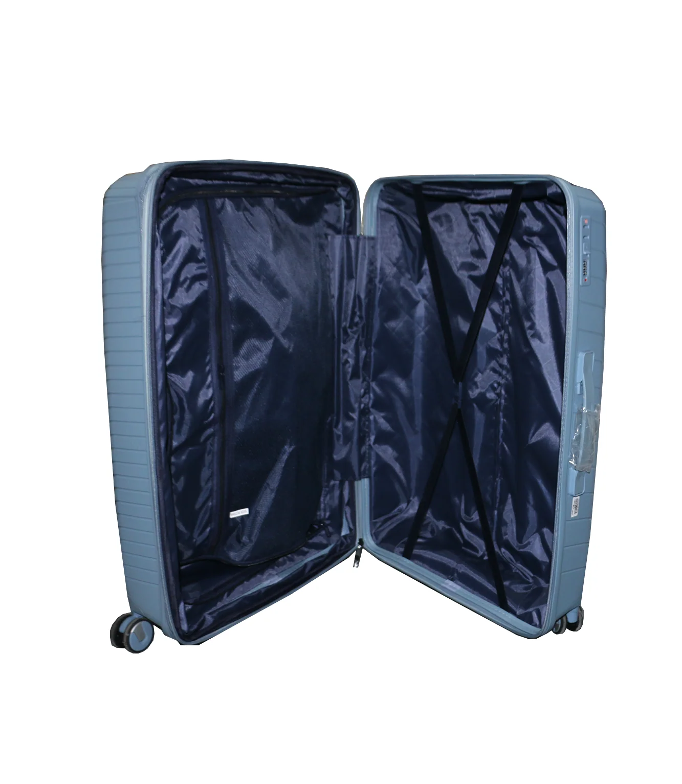 fiber luggage trolley travel bag 2 handle 28" china d810 - Image 4