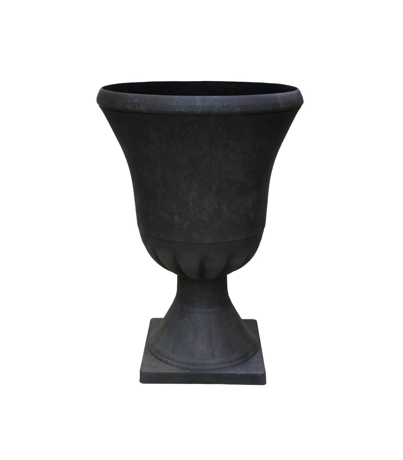 fiber planter with stand black china 17205 - Image 2