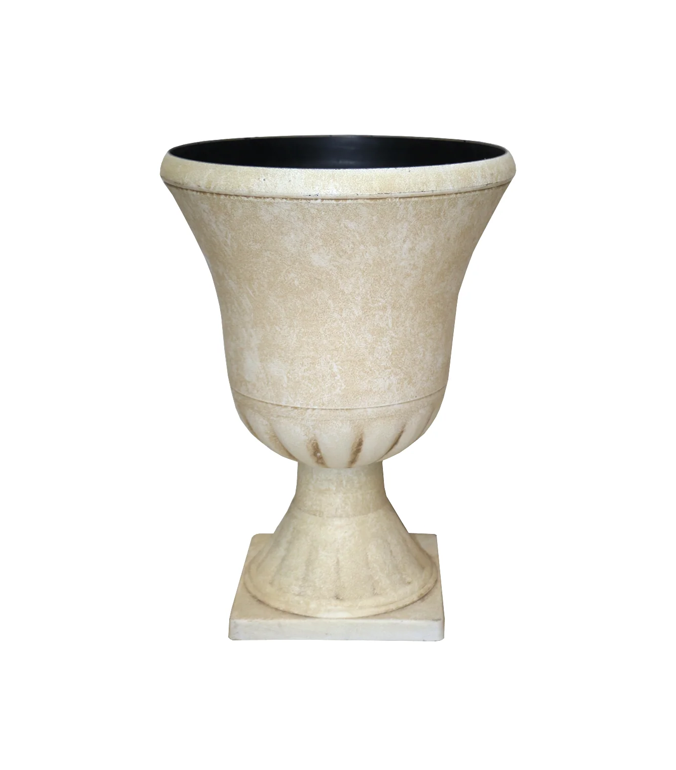 fiber planter with stand white china 17205 - Image 2