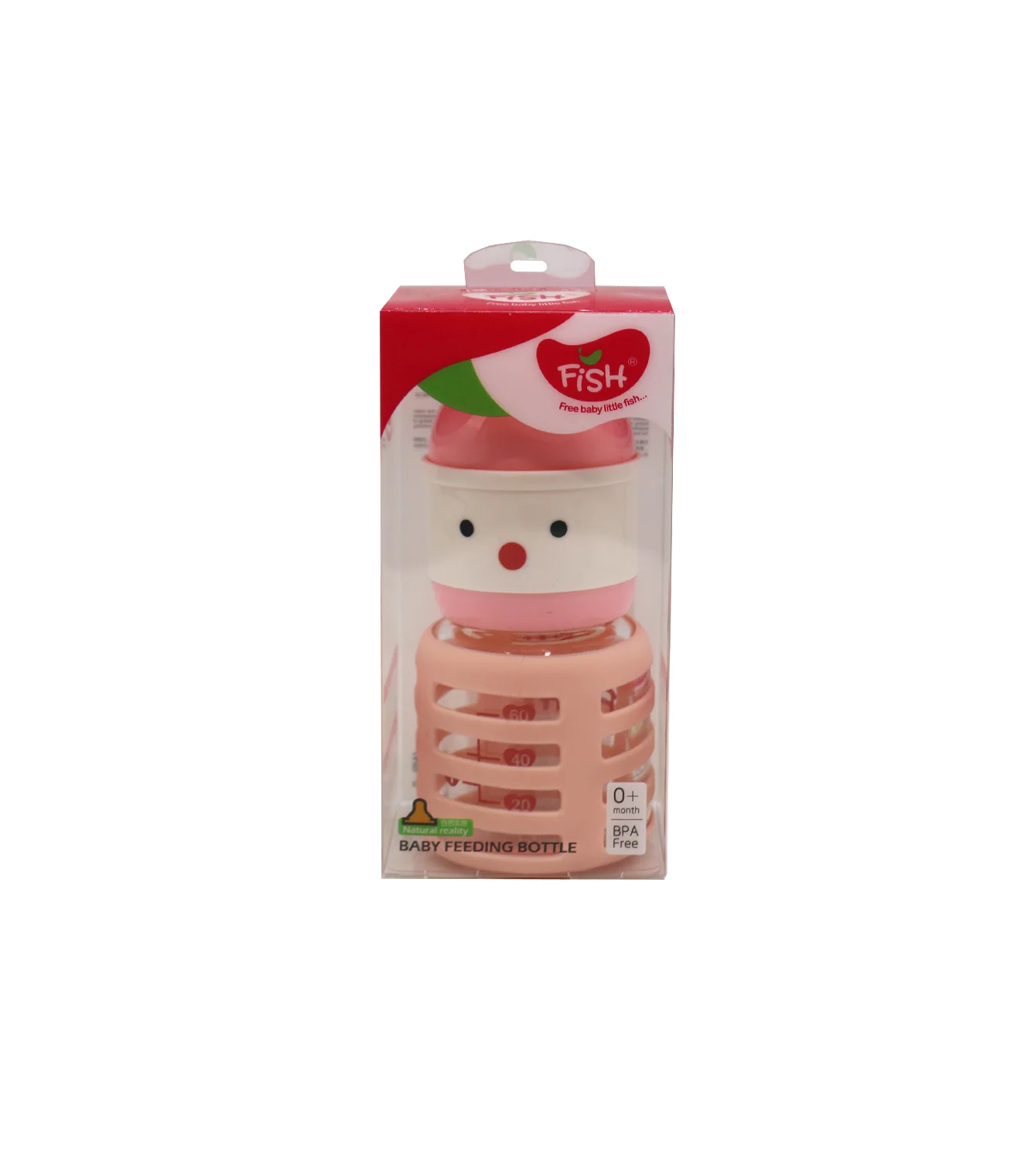 fish glass feeder 60ml china 8416 - Image 2