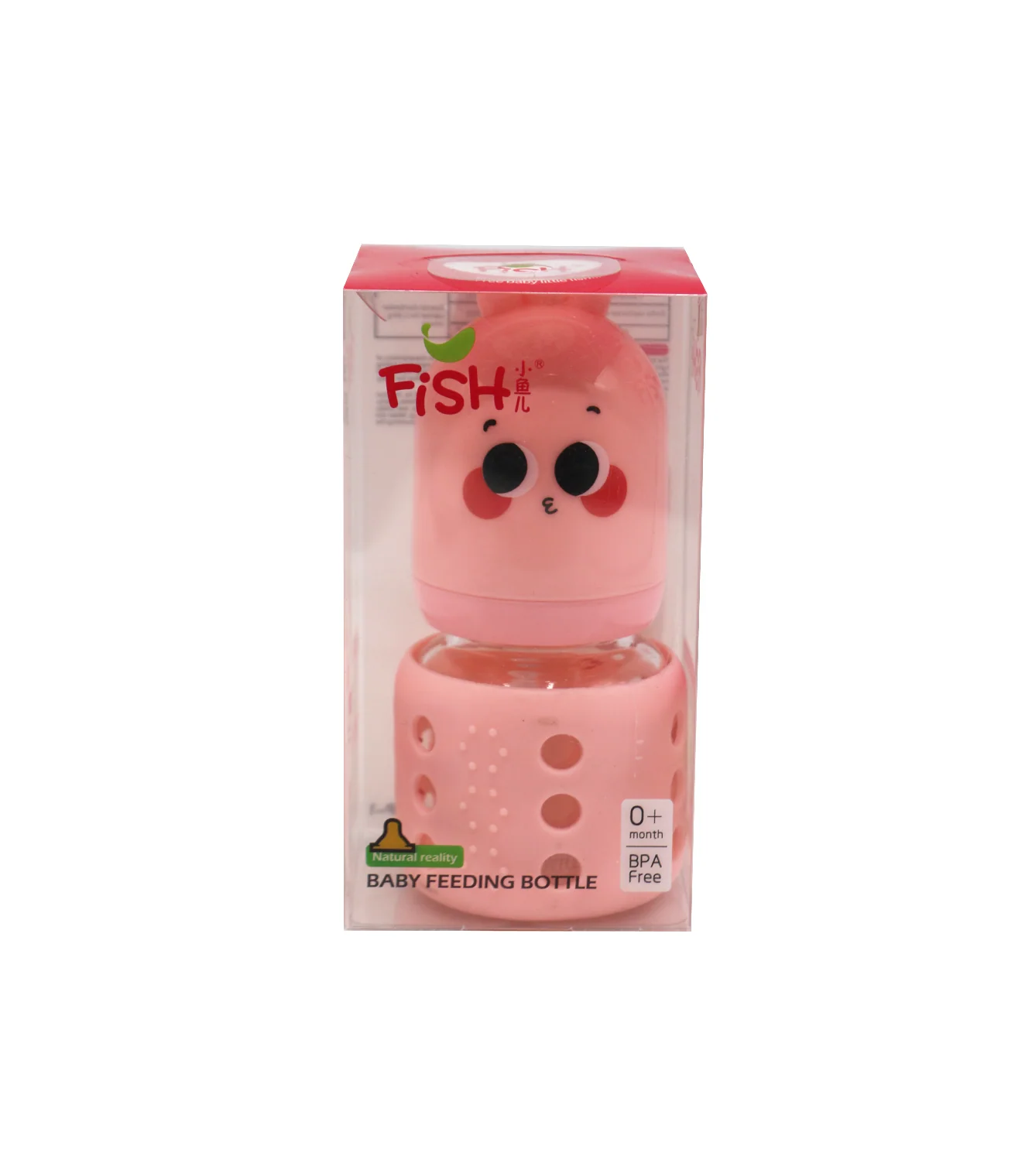 fish glass feeder 60ml china 8428 - Image 2